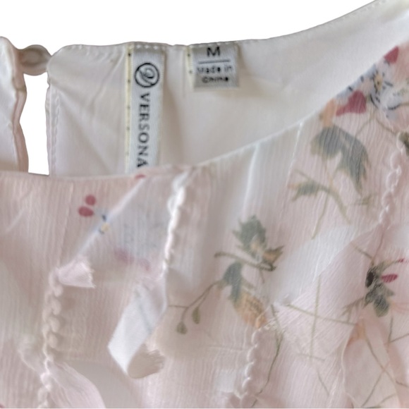 Versona Shabby Chic Pink Floral Blouse - Picture 2 of 3